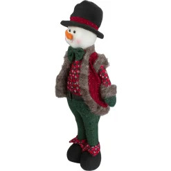 Clearance Jolly Plush Boy Snowman Christmas Figure - 25