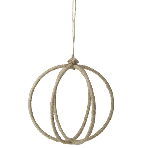 Outlet Jute Wrapped Christmas Hanging Ornament 19" (480mm) Glass|Ball Ornaments