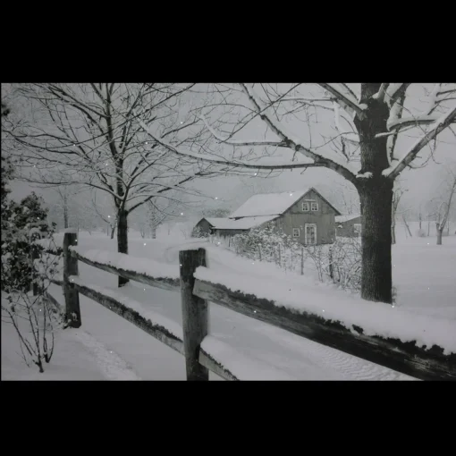 Best Large Fiber Optic Lighted Snowy Winter Cabin Canvas Wall Art 23.5" x 15.5" Door