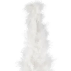 Online Layered Wispy Feather Cone Tree Christmas Decoration - 16