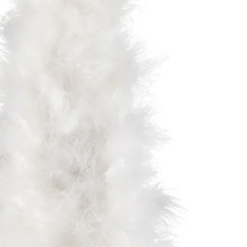 Online Layered Wispy Feather Cone Tree Christmas Decoration - 16" - Winter White Trees