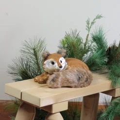 Clearance Laying Fox Christmas Figure - 16.5” - Brown Animals