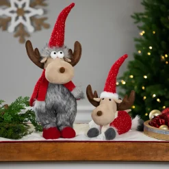 Best Laying Plush Moose Christmas Figure - 12