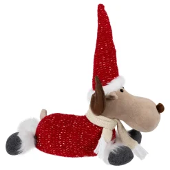 Best Laying Plush Moose Christmas Figure - 12