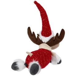 Best Laying Plush Moose Christmas Figure - 12
