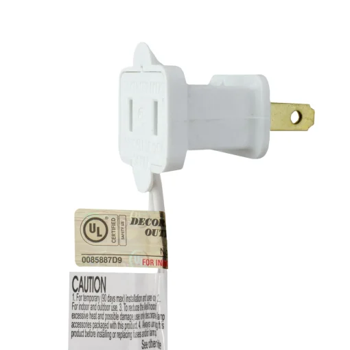 Outlet LED C9 Commercial Length Christmas Lights - Warm White - 41' White Wire - 100ct Commercial
