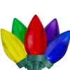 Online LED C9 Transparent Christmas Lights - Multi-color - 17' Green Wire - 50ct C7 & C9 Lights