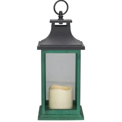 Sale LED Candle With Christmas Tree Lantern - 12