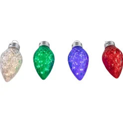 LED Commercial C9 Style Faceted Twinkle Christmas Lights - Multi-Color - 9" - 4ct Novelty
