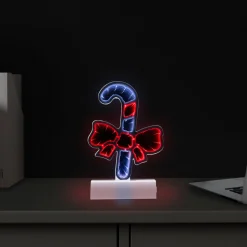 Outlet LED 3D Candy Cane with Bow Christmas Infinity Mirror - 8