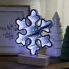 Outlet LED 3D Snowflake Christmas Infinity Mirror - 7.75" Novelty
