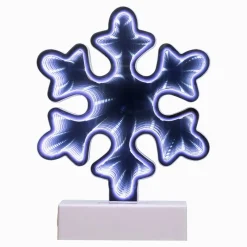 Outlet LED 3D Snowflake Christmas Infinity Mirror - 7.75" Novelty