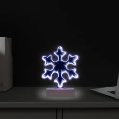 Outlet LED 3D Snowflake Christmas Infinity Mirror - 7.75
