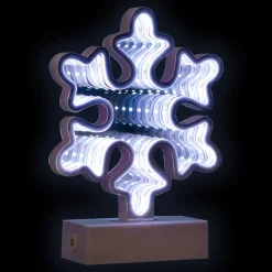 Outlet LED 3D Snowflake Christmas Infinity Mirror - 7.75
