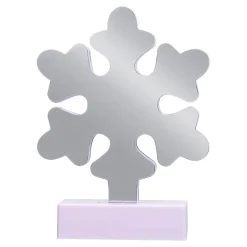 Outlet LED 3D Snowflake Christmas Infinity Mirror - 7.75