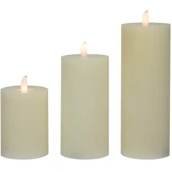 Hot LED Flickering Flameless Pillar Candles - 8.75