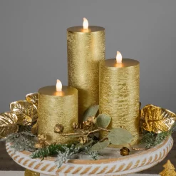 Best LED Flickering Flameless Pillar Christmas Candles - 8.75