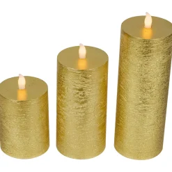 Best LED Flickering Flameless Pillar Christmas Candles - 8.75