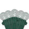 Online LED G12 Berry Christmas Lights - Pure White - 16' Green Wire - 50 ct Globes