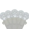 Best LED G12 Berry Christmas Lights - Pure White - 16' White Wire - 50 ct Globes