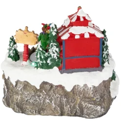 Clearance LED Lighted and Animated Christmas Scene Village Display Decoration - 7.75