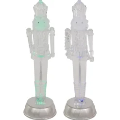Discount LED Lighted and Musical Nutcracker Christmas Figurines - 12.5" - Set of 2 Nutcrackers