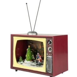 Outlet LED Lighted Animated and Musical TV Scene Christmas Display - 9.25