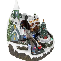 Discount LED Lighted Animated and Musical Christmas Village Display Decoration - 9.25