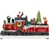 Best LED Lighted Animated and Musical Toy Shop Train Christmas Village Display - 12" Animated & Musical