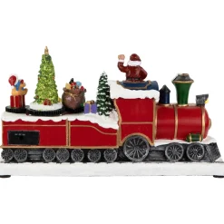 Best LED Lighted Animated and Musical Toy Shop Train Christmas Village Display - 12