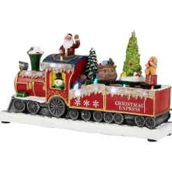 Best LED Lighted Animated and Musical Toy Shop Train Christmas Village Display - 12