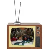 LED Lighted Animated Musical TV with Ice Skating Scene Christmas Display - 9.25" Animated & Musical