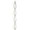 Outlet LED Lighted Battery Operated Gold Wire Diamond Christmas Garland - 6' - Warm White Lights Pre Decorated