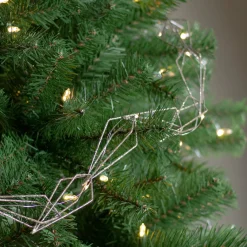Outlet LED Lighted Battery Operated Gold Wire Diamond Christmas Garland - 6' - Warm White Lights Pre Decorated