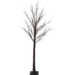 Outlet LED Lighted Birch Twig Tree Outdoor Christmas Decoration - 6' - Warm White Lights Trees