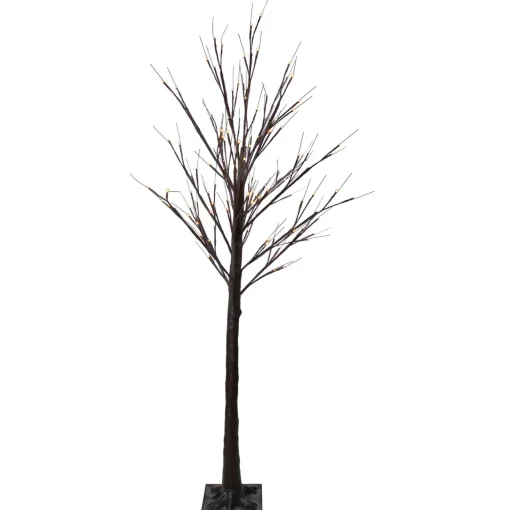 Outlet LED Lighted Birch Twig Tree Outdoor Christmas Decoration - 6' - Warm White Lights Trees