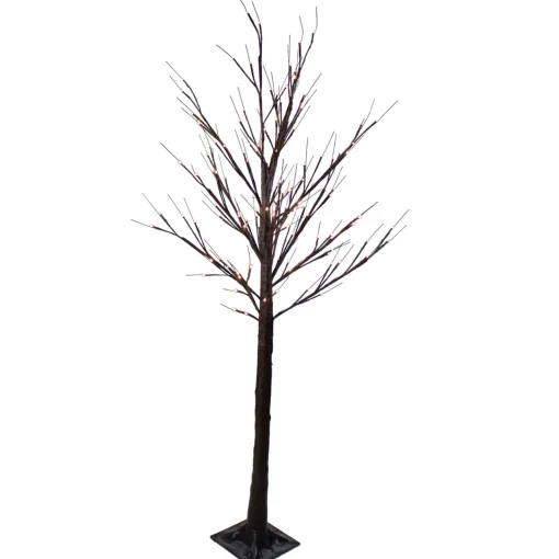 Outlet LED Lighted Birch Twig Tree Outdoor Christmas Decoration - 6' - Warm White Lights Trees