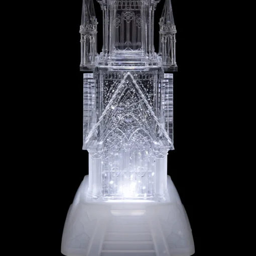 LED Lighted Castle Acrylic Christmas Decoration - 17.5" Building Sets