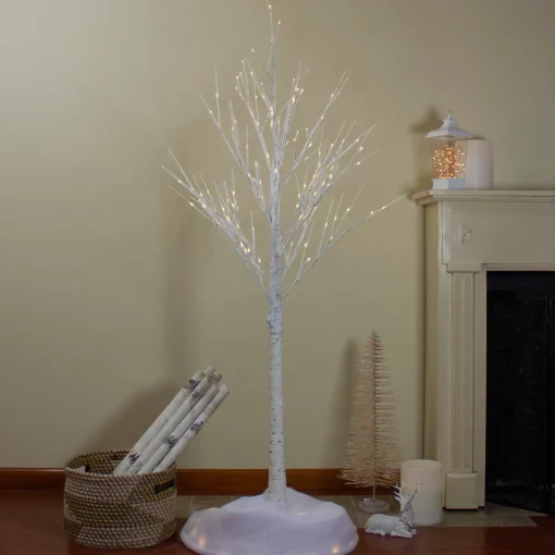 Best LED Lighted Christmas Birch Twig Tree Outdoor Decoration - 6' - Warm White Lights Trees