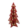 Online LED Lighted Christmas Tree with Ornaments Decoration - 28" - Gold and Red Trees