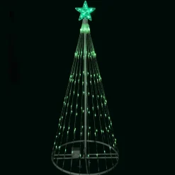 Sale LED Lighted Christmas Tree Show Cone Outdoor Decoration - 4' - Green Trees