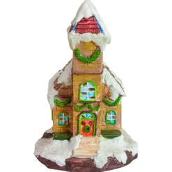 Online LED Lighted Church Christmas Village Decoration - 8.5" Building Sets