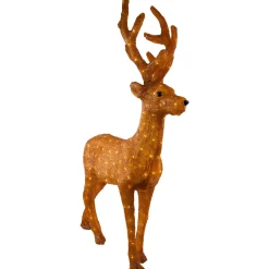 Outlet LED Lighted Commercial Grade Acrylic Reindeer Outdoor Christmas Decoration - 46