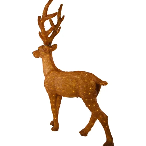 Outlet LED Lighted Commercial Grade Acrylic Reindeer Outdoor Christmas Decoration - 46" Animals