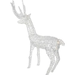 Outlet LED Lighted Commercial Grade Acrylic Reindeer Outdoor Christmas Decoration - 46.5