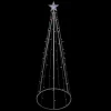 Discount LED Lighted Cone Tree Outdoor Christmas Decoration - 6' - Multi Lights Trees