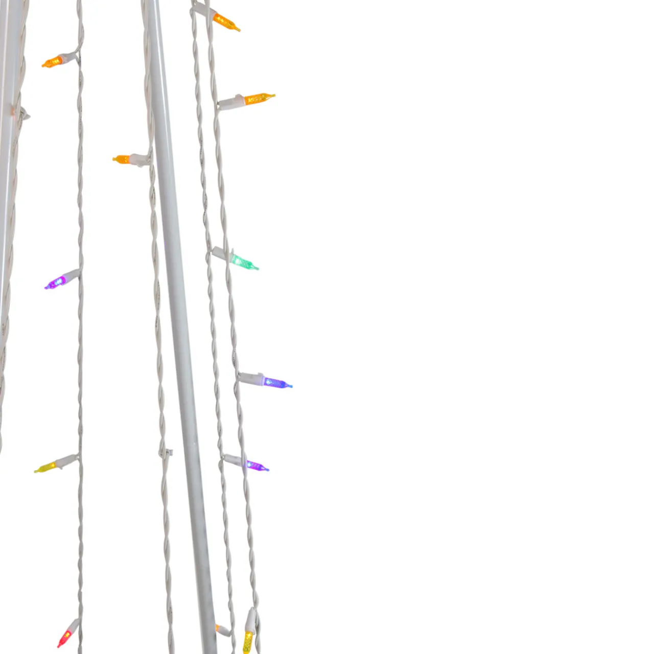 Discount LED Lighted Cone Tree Outdoor Christmas Decoration - 6' - Multi Lights Trees