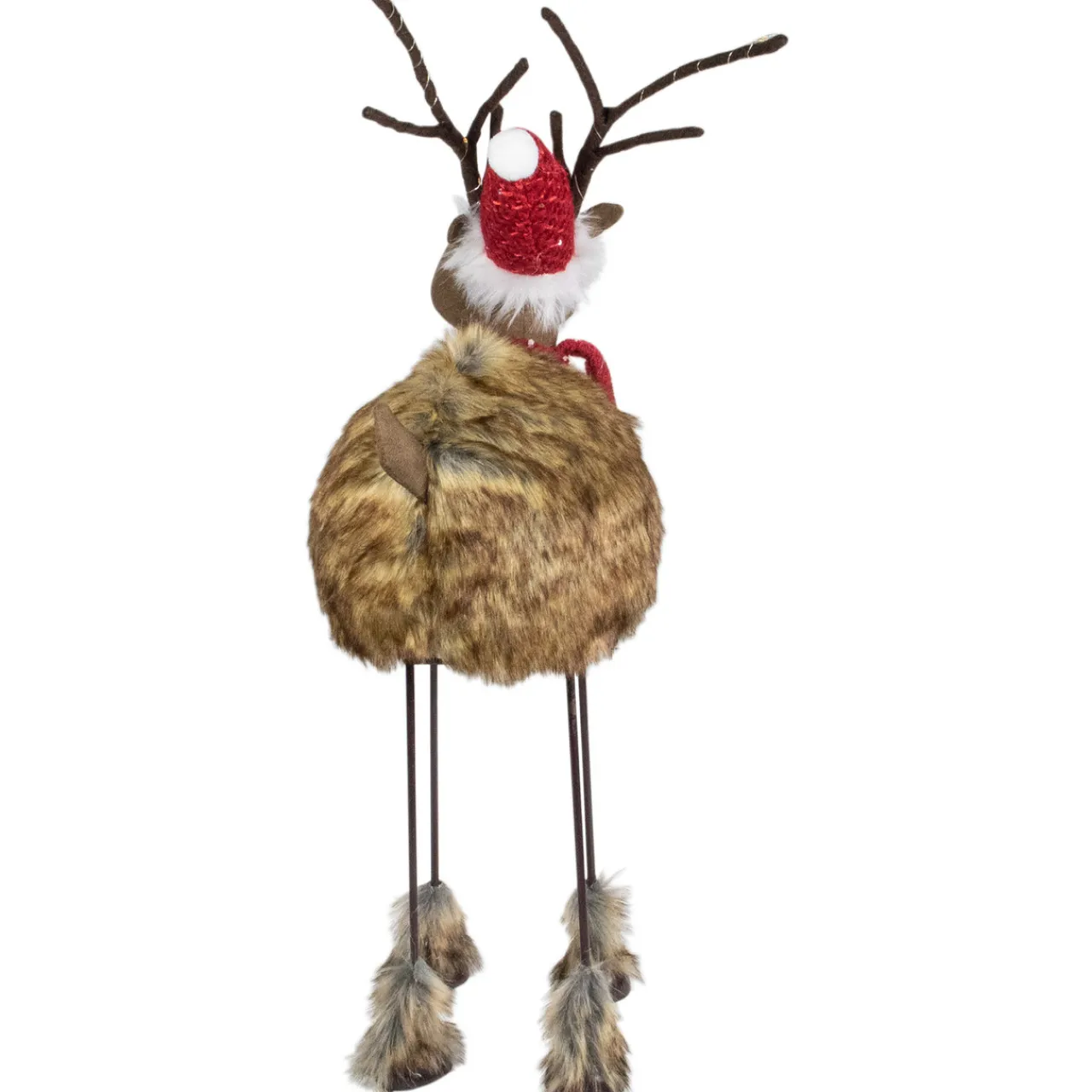 Discount LED Lighted Faux Fur Reindeer Christmas Figure - 25" Animals