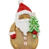 Best LED Lighted Gingerbread Santa Claus Glittered Christmas Figure - 15.5" Santa Claus