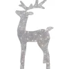 Online LED Lighted Glitter Reindeer Outdoor Christmas Decoration - 39.5" - Warm White Animals
